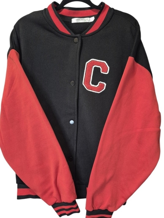 orange kiss Jackets & Blazers - NWT Orange Kiss Chicago 1994 Varsity Bomber Jacket Black Red L